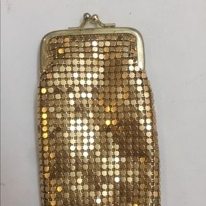 Vintage gold mesh bag purse preowned collectible